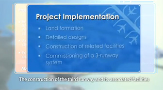 Three-phase process of future airport expansion