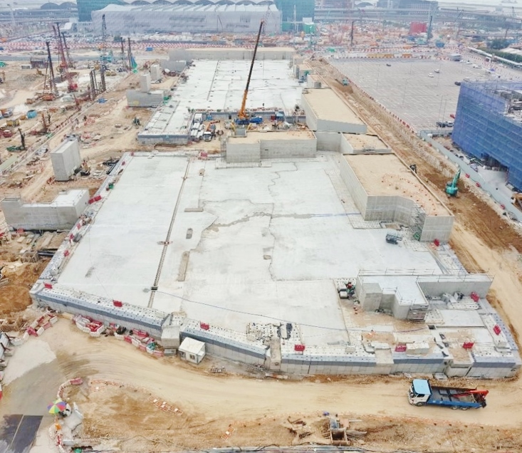 <p>Construction of the new Automated People Mover depot completed</p>